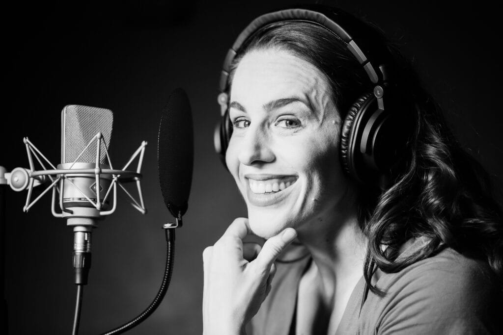 studio recording with professional voice talent - Shannon Scott