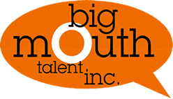 Big Mouth Talent logo representing Shannon Scott’s Chicago voiceover representation.