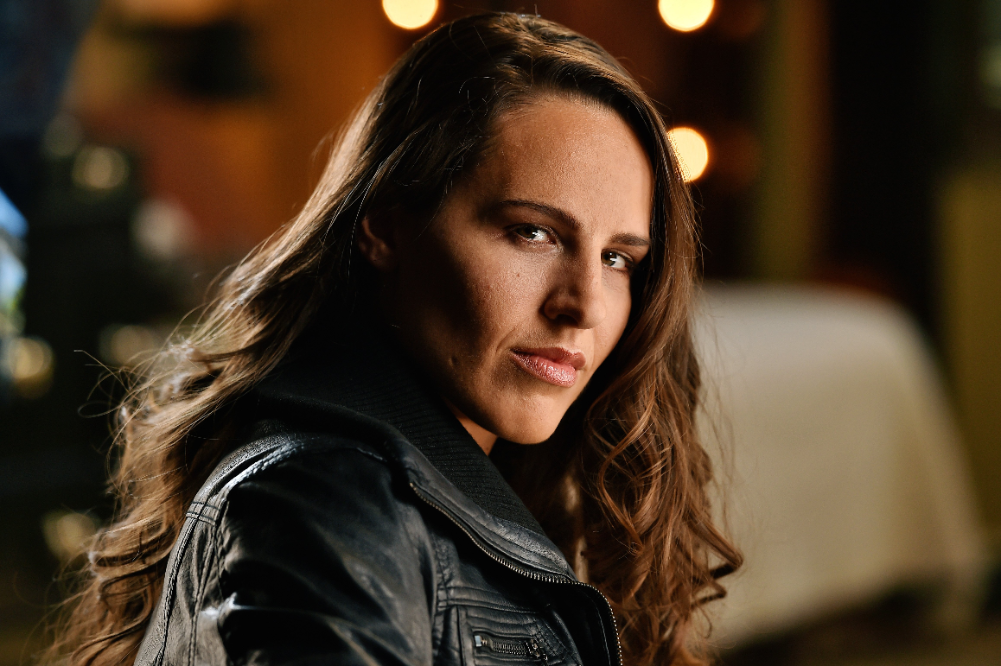 Acting 1 Female Voiceover actor Shannon Scott in a moody setting.