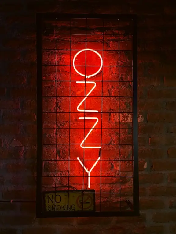 Neon sign reading "OZZY" symbolizing the influence of Ozzy Osbourne voice acting