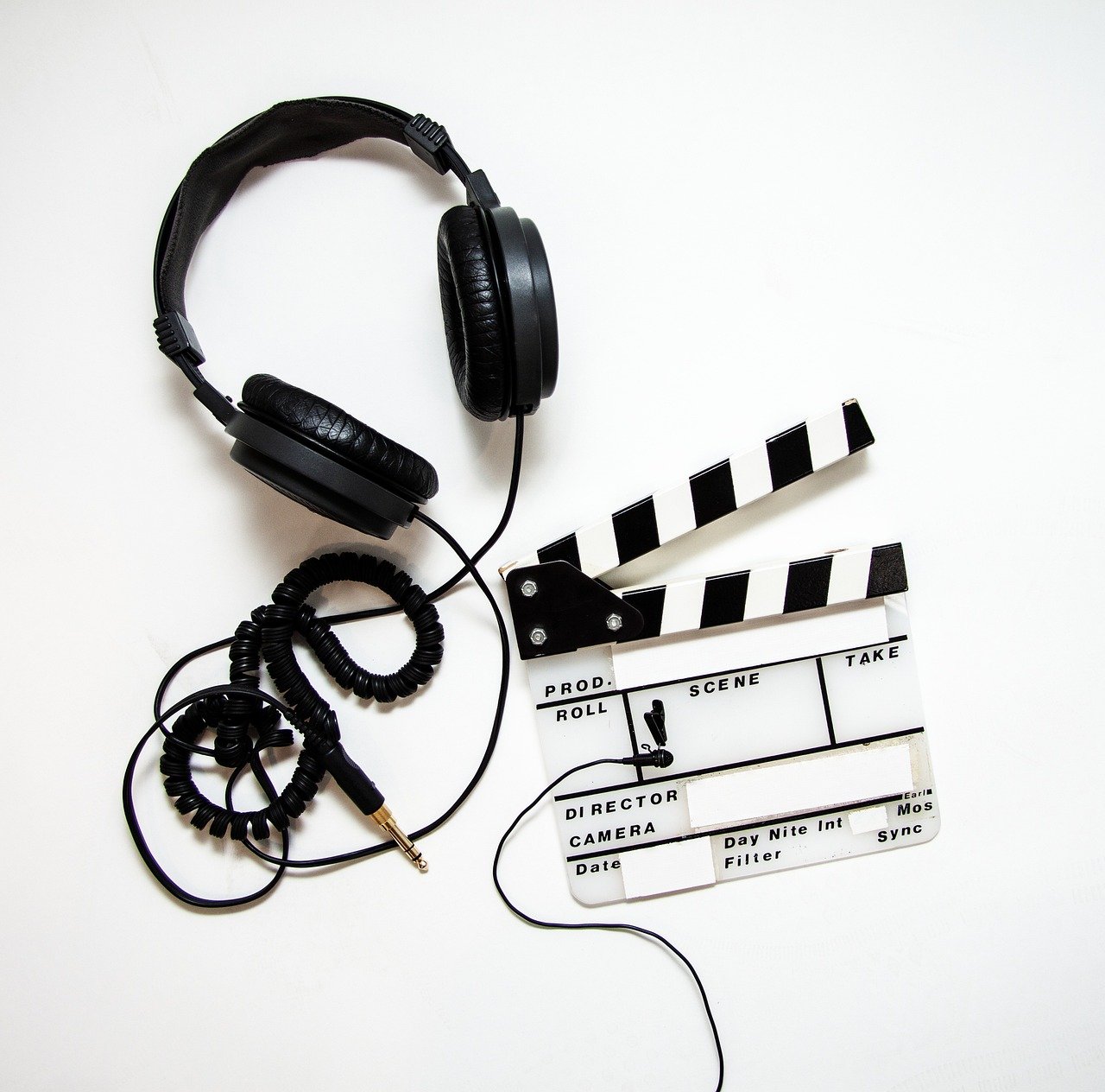 Why Requesting a Quote Early Saves Productions Time, Money, and Headaches 3 Headphones and movie clapper board representing audio production and professional recording