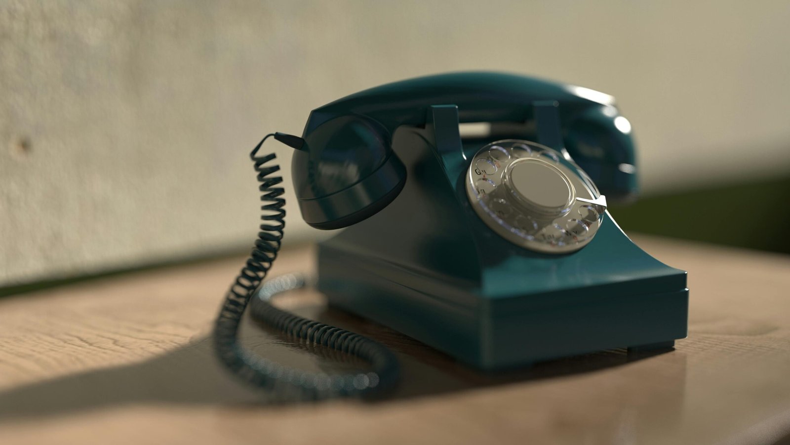 Vintage telephone representing on hold messaging and voice over demos for telephony systems